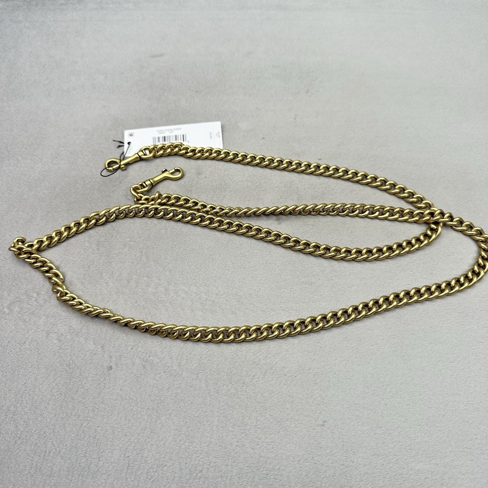 Coach Dinky Chain Strap 48" GOLD Old Brass 58847 LZP Bag Purse Crossbody NWT